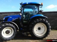 New Holland T6.140, tracteur d'occasion avec relevage avant.